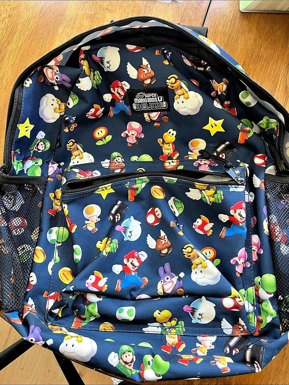 Nintendo Super Mario Bros. U Deluxe All-Over Character Print Backpack